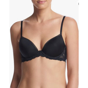 Calvin Klein Seductive Comfort with Lace Lift Demi Black Bra Size 30C